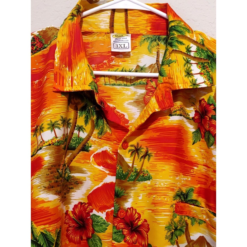 Rima Beachworld Hawaiian Shirt Beach Tropical Vacation St Lucia West Indies 3XL